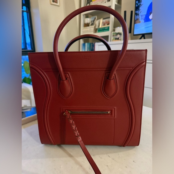 Celine Red Phantom Tote Bag- Never been used- excellent! Host pick! - Picture 1 of 16